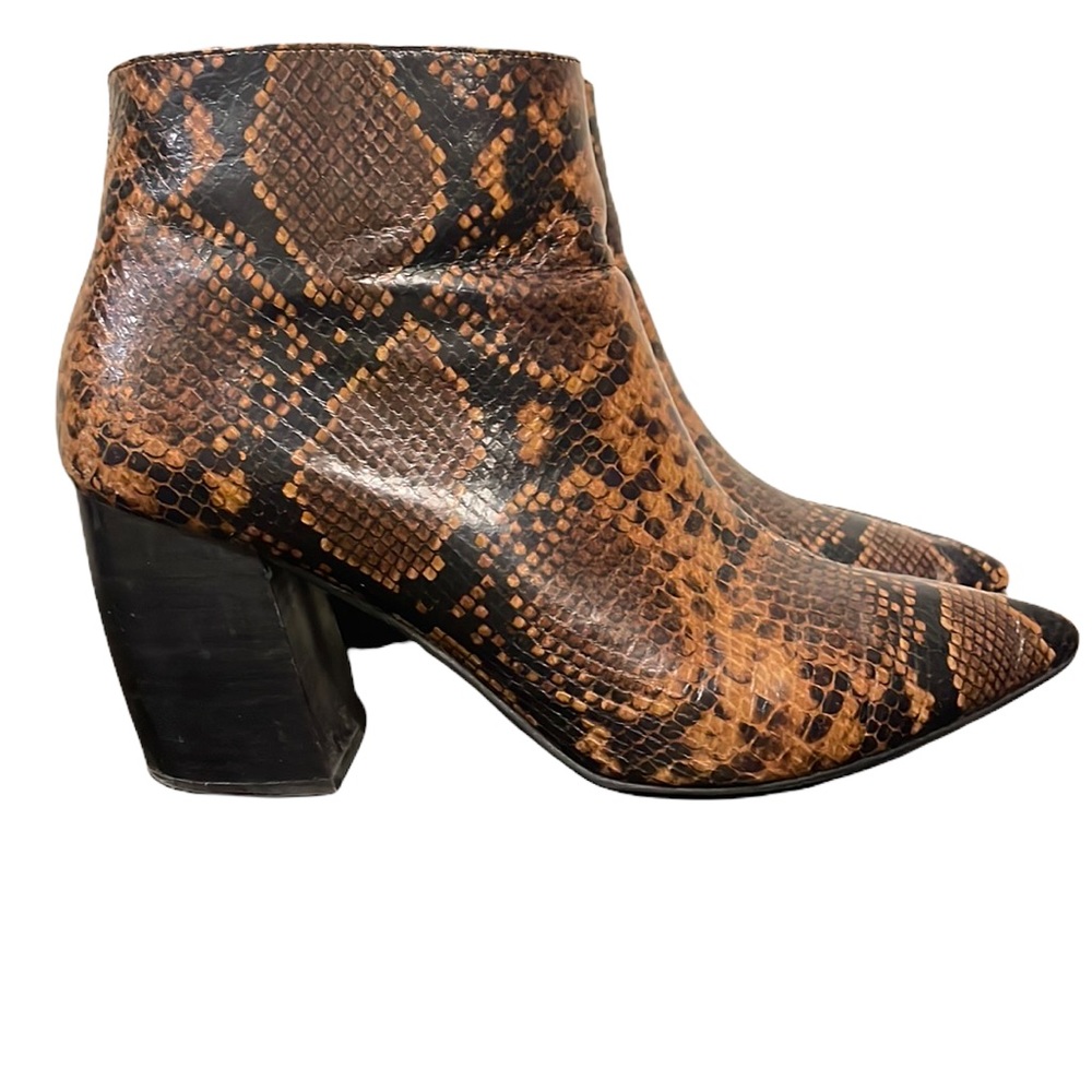 Jeffrey Campbell Snake Print Booties